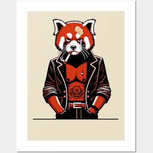 Yakuza Red panda - Tattooed & Fierce 90s Cartoon Art Posters and Art